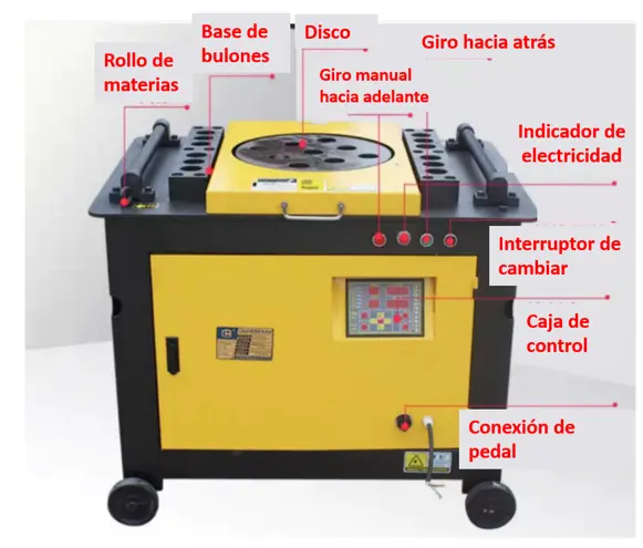 Dobladora de varilla eléctrica