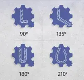 El ángulo de flexión de dobladora de varilla automática